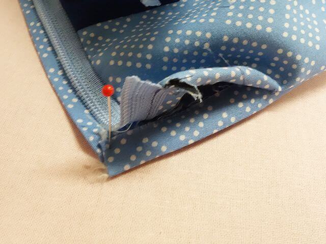 縫い端を整える