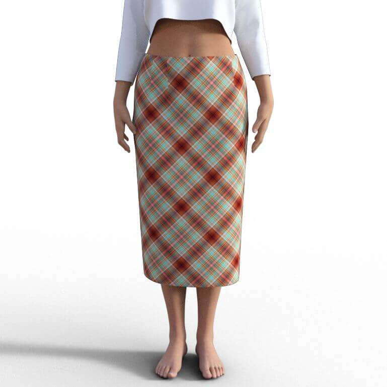 チェックスカート