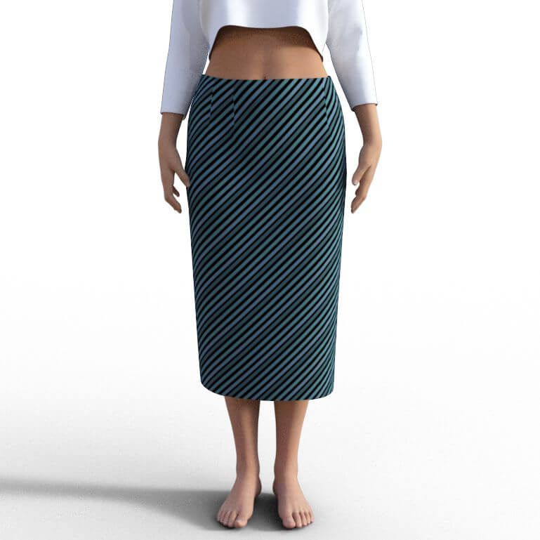 ストライプスカート