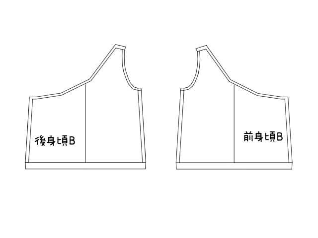 身頃を用意する