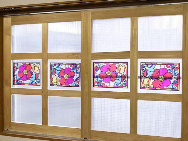 ヒノキの二重窓