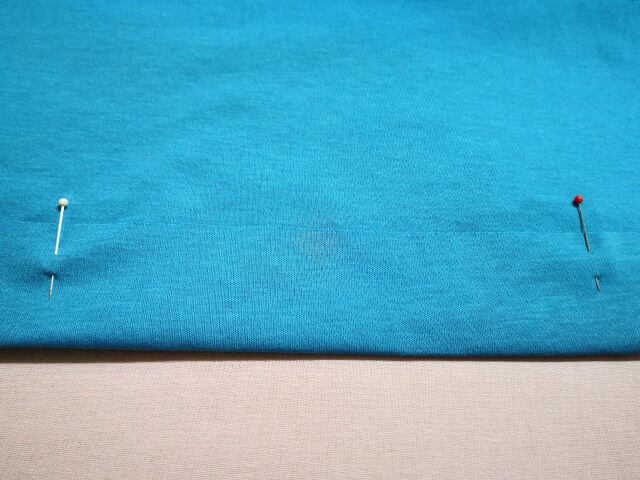 出来上がり線で折る