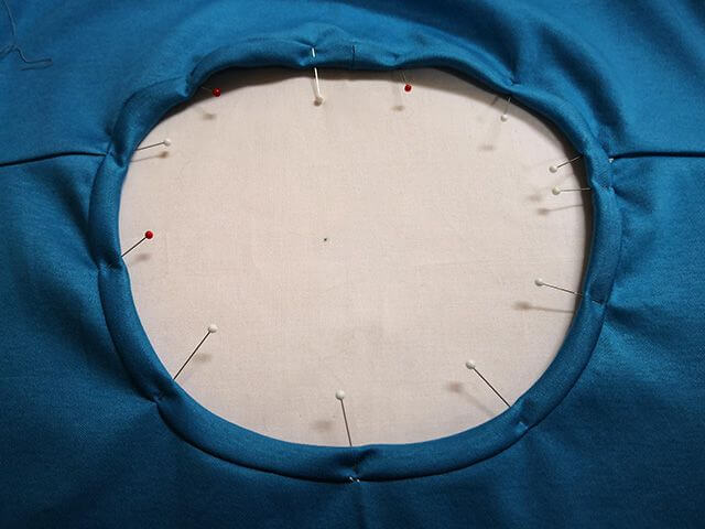 首周りの仮留め