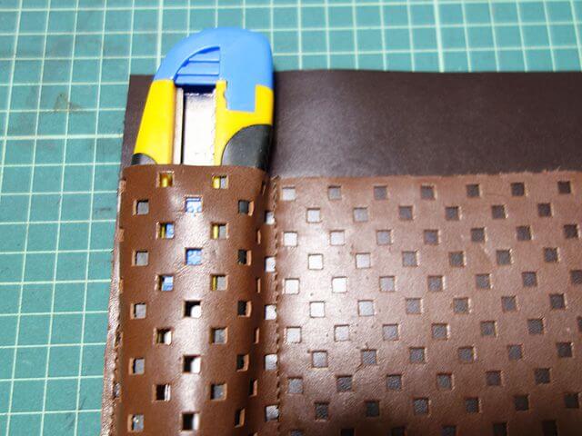 道具の形に合わせてポケットを作る