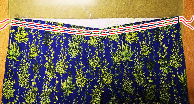 粗目ミシンをかける