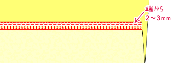 ロックミシンと直線縫い