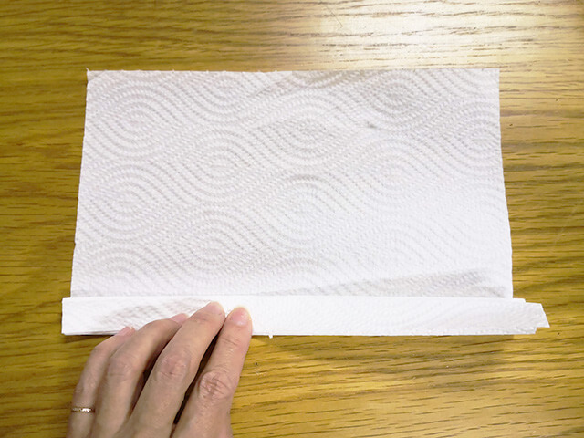 キッチンペーパーじゃばら折り