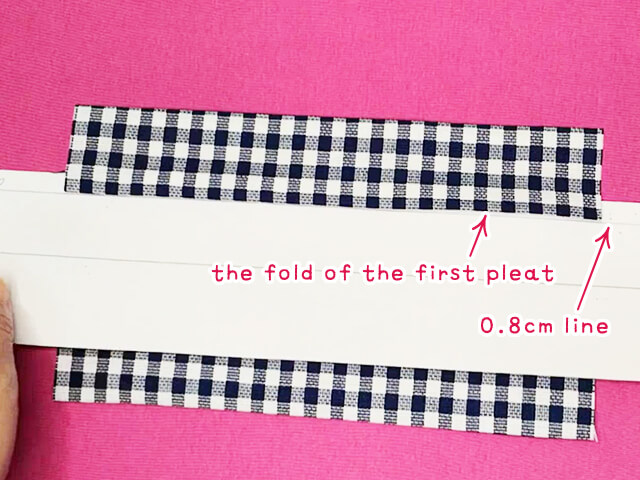how to fold the pleats