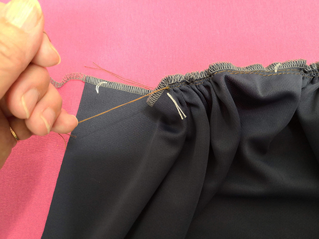 ギャザーのよせかた