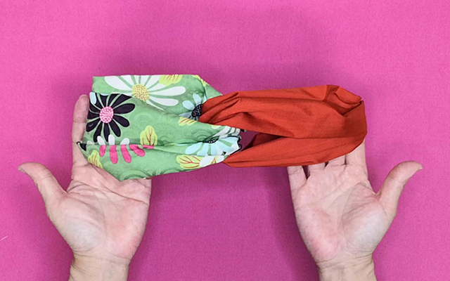 クロスヘアバンドの完成